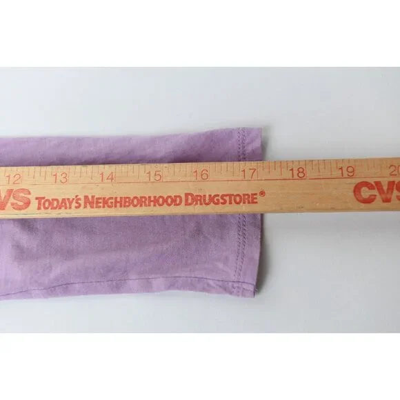 Vince Light Purple Pink Sheer Crew Neck Knit Top Cowl Neck Size S 100% Cotton - Picture 10 of 12